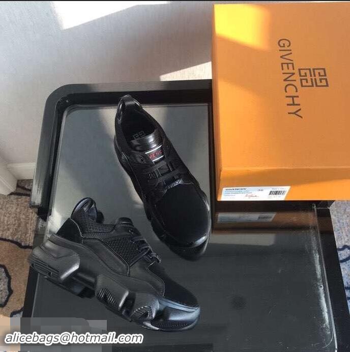 Cheapest Givenchy Low JAW Sneakers in Neoprene and Leather G94302 Black 2019