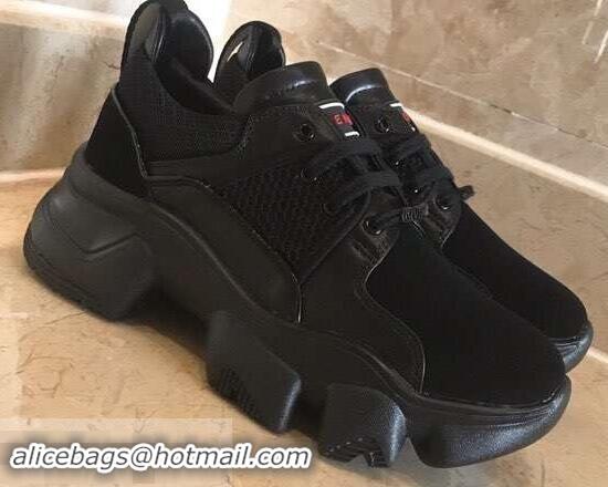 Cheapest Givenchy Low JAW Sneakers in Neoprene and Leather G94302 Black 2019