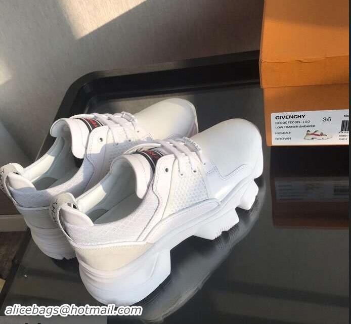 Specials Cheap Givenchy Low JAW Sneakers in Neoprene and Leather G94302 White 2019