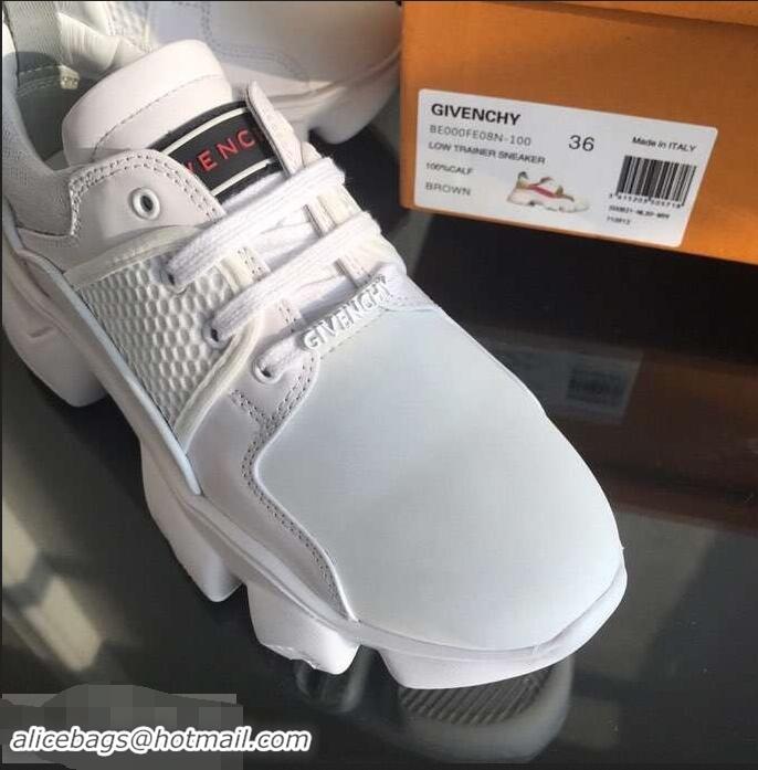 Specials Cheap Givenchy Low JAW Sneakers in Neoprene and Leather G94302 White 2019