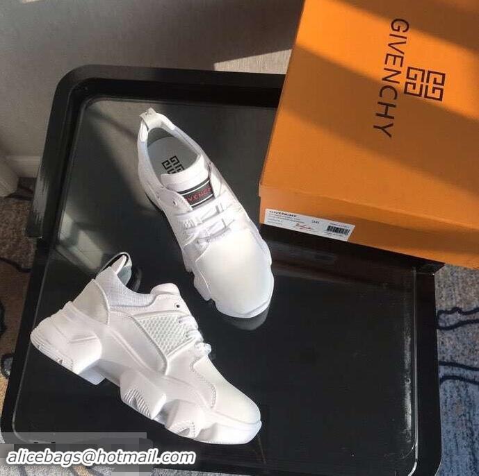 Specials Cheap Givenchy Low JAW Sneakers in Neoprene and Leather G94302 White 2019