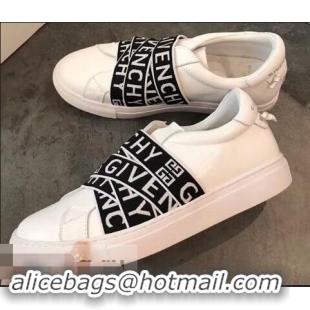 Recommended Givenchy 4G Webbing Sneakers in Leather G94305 White 2019