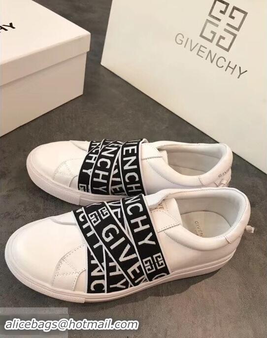 Recommended Givenchy 4G Webbing Sneakers in Leather G94305 White 2019