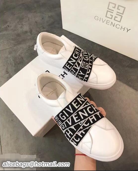 Recommended Givenchy 4G Webbing Sneakers in Leather G94305 White 2019