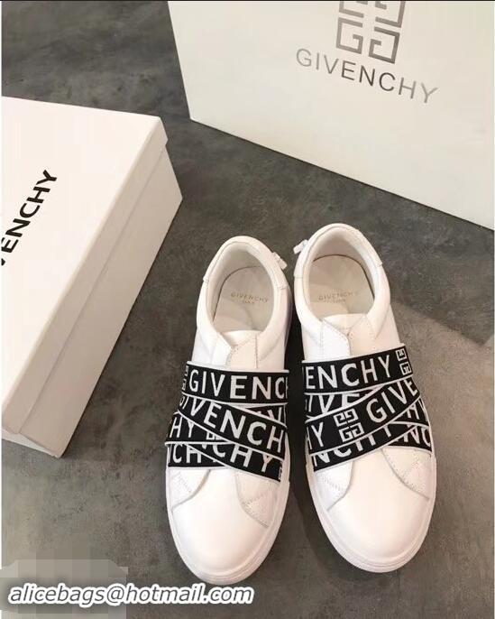 Recommended Givenchy 4G Webbing Sneakers in Leather G94305 White 2019