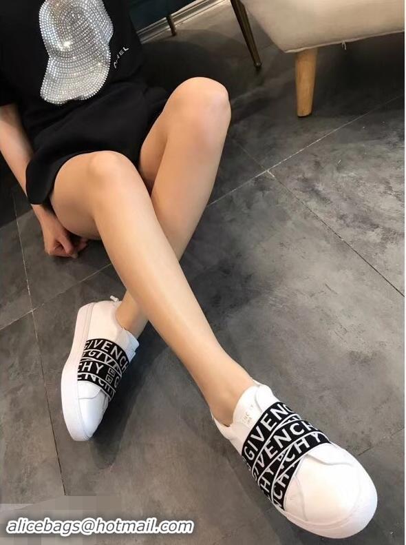 Recommended Givenchy 4G Webbing Sneakers in Leather G94305 White 2019