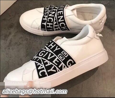 Recommended Givenchy 4G Webbing Sneakers in Leather G94305 White 2019