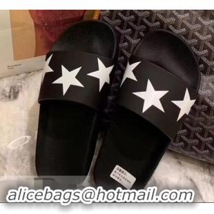 Purchase Cheap Givenchy Paris Logo Slides Sandals G95002 Rubber Star