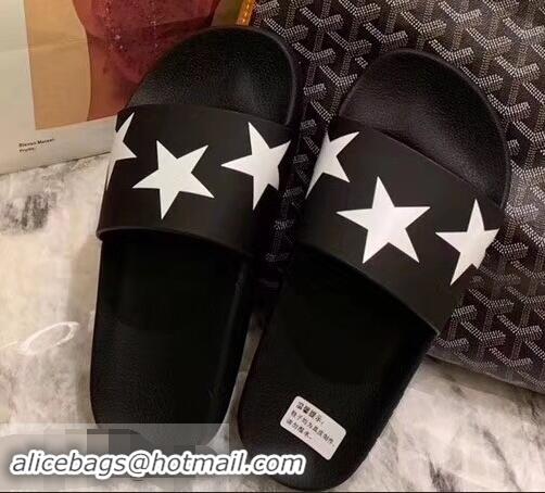 Purchase Cheap Givenchy Paris Logo Slides Sandals G95002 Rubber Star