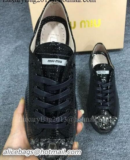 Hot Sell  Cheap Miu Miu Casual Shoes MM439 Black