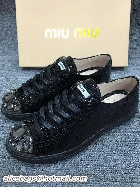 Hot Sell  Cheap Miu Miu Casual Shoes MM439 Black