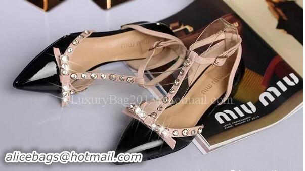 New Release Creation Miu Miu Leather Sandal MM445 Black