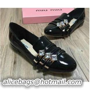 Inexpensive Miu Miu Leather Shoes MM540 Black