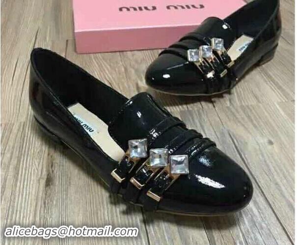 Inexpensive Miu Miu Leather Shoes MM540 Black