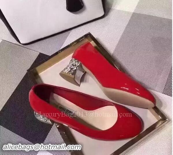 Cheapest Original Miu Miu Leather 50mm Pump MM548 Red