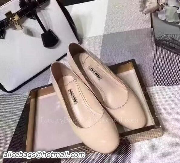 Cheap Ladies Miu Miu Leather 50mm Pump MM548 Apricot