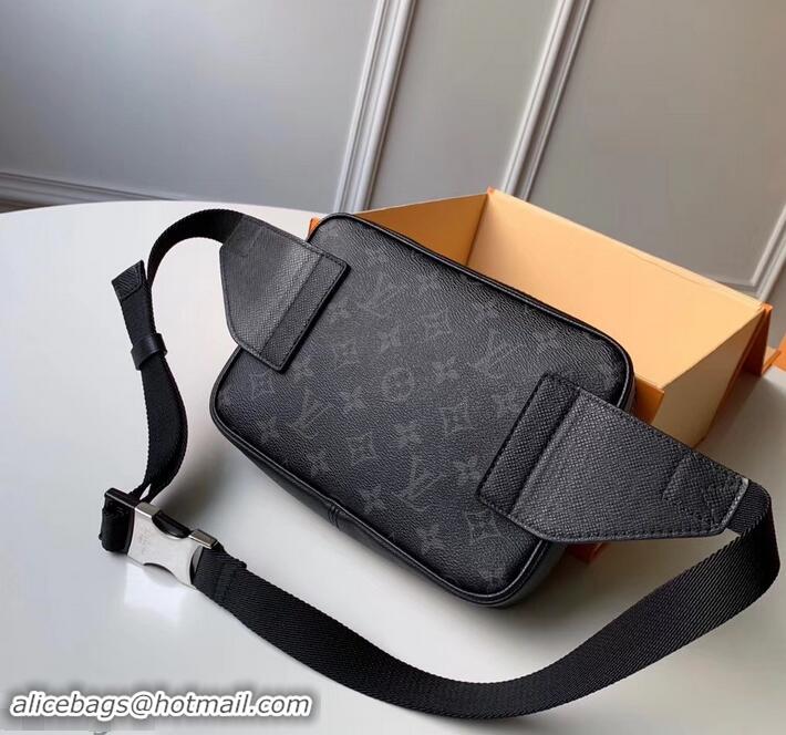 Sumptuous Louis vuitton Outdoor Bumbag black in taiga leather M30245