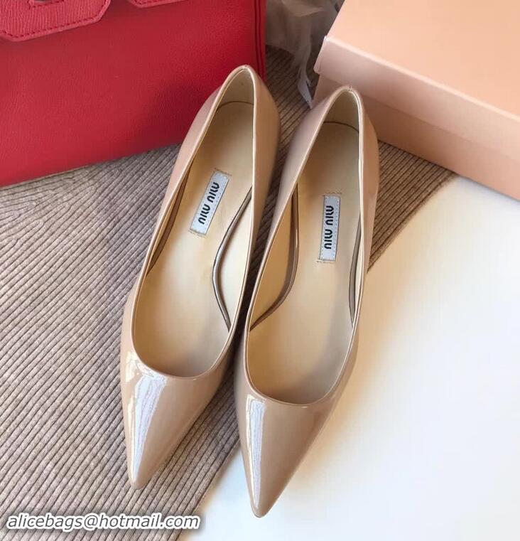 Buy Faux Miu Miu Patent Leather Pumps 50mm Heel MM8835 Nude