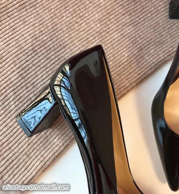 Discount Miu Miu Patent Leather Pumps 50mm Heel MM8835 Black