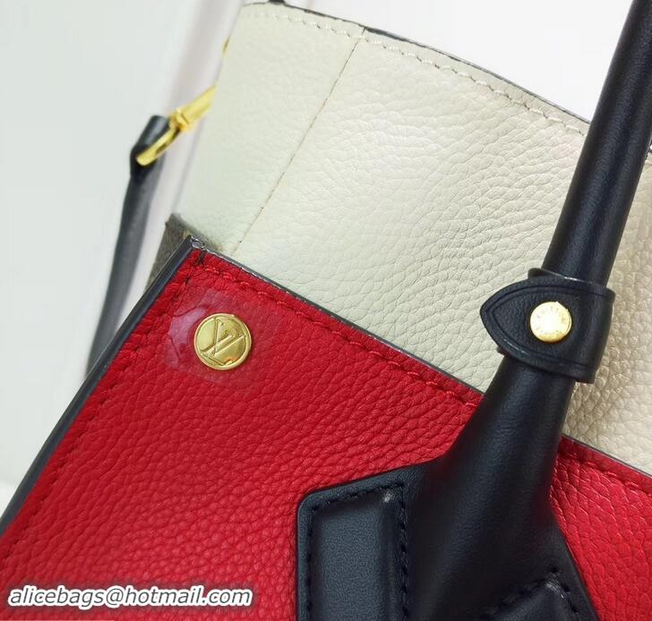 Luxury Louis Vuitton Twist Calfskin and Monogram Canvas On My Side Tote Bag M53824 Rouge Pirate 2019