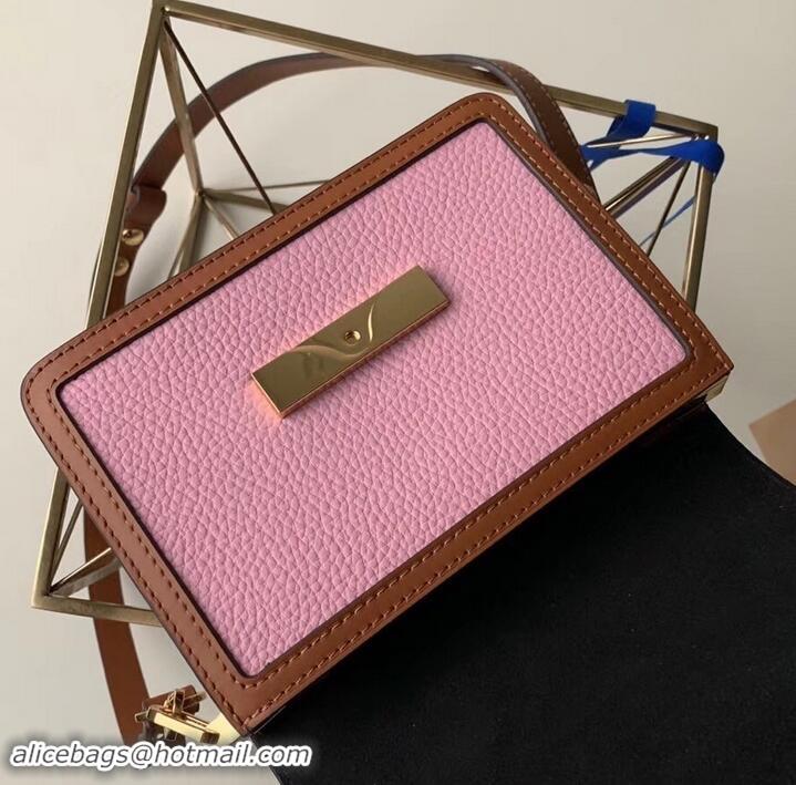 Discounts Louis Vuitton Taurillon Leather Dauphine MM Bag M53805 Brown/Pink 2019