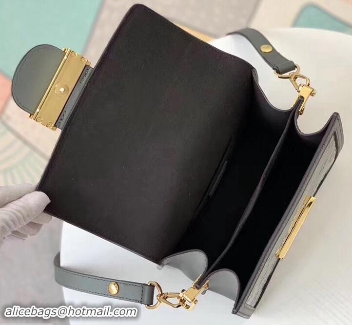 Luxury Louis Vuitton Monogram Vernis Patent Leather Mini Dauphine Bag M538044 Gray 2019