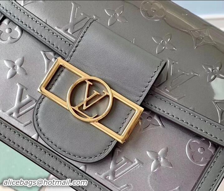 Luxury Louis Vuitton Monogram Vernis Patent Leather Mini Dauphine Bag M538044 Gray 2019