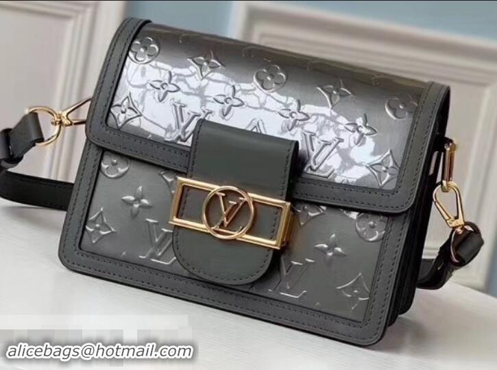 Luxury Louis Vuitton Monogram Vernis Patent Leather Mini Dauphine Bag M538044 Gray 2019