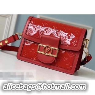 Popular Style Louis Vuitton Monogram Vernis Patent Leather Mini Dauphine Bag M538044 Red 2019