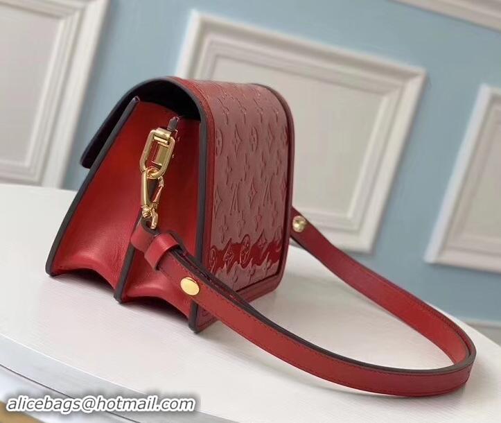 Popular Style Louis Vuitton Monogram Vernis Patent Leather Mini Dauphine Bag M538044 Red 2019