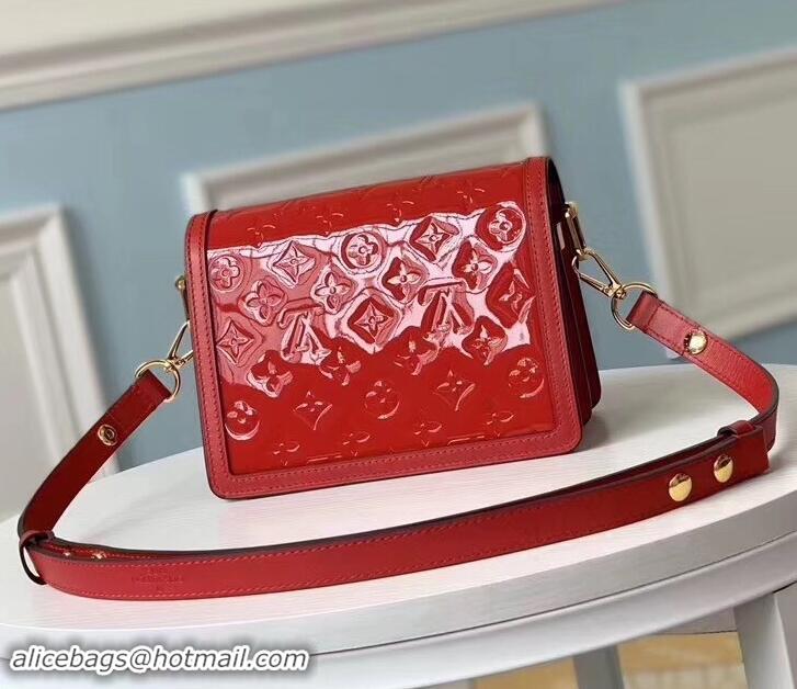 Popular Style Louis Vuitton Monogram Vernis Patent Leather Mini Dauphine Bag M538044 Red 2019