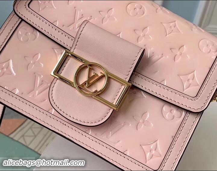 Pretty Style Louis Vuitton Monogram Vernis Patent Leather Mini Dauphine Bag M538044 Pink 2019