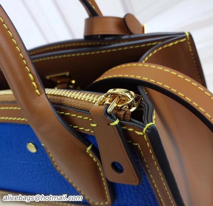 Sumptuous Louis Vuitton Taurillon Leather City Steamer Mini Bag M55099 Blue/Beige 2019