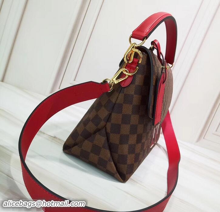 Purchase Louis Vuitton Damier Ebene Canvas 3D LV Beaubourg MM Bag N40176 Scarlet 2019