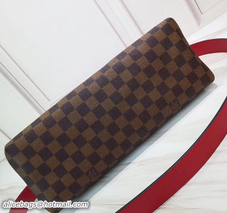 Purchase Louis Vuitton Damier Ebene Canvas 3D LV Beaubourg MM Bag N40176 Scarlet 2019