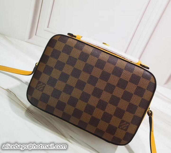 Good Looking Louis Vuitton Damier Ebene Canvas 3D LV Santa Monica Bag N40178 Safran 2019