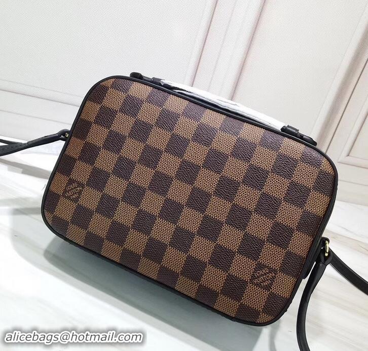 Perfect Louis Vuitton Damier Ebene Canvas 3D LV Santa Monica Bag N40189 Noir 2019