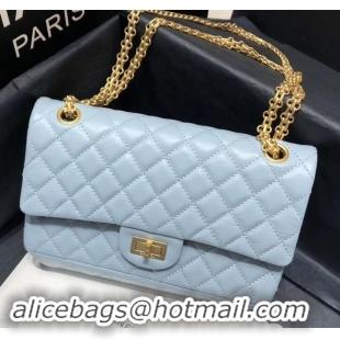 New Design Chanel Original Quality 2.55 Reissue Size 227 Bag azure with gold hardware 602511