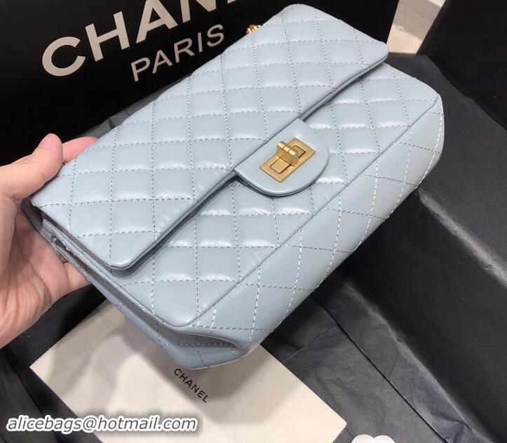 New Design Chanel Original Quality 2.55 Reissue Size 227 Bag azure with gold hardware 602511