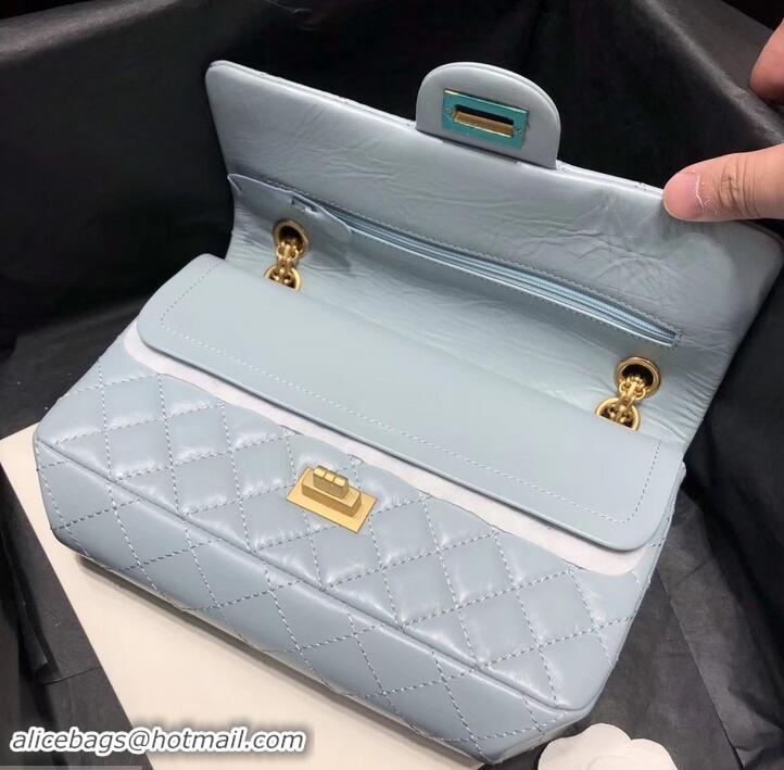 New Design Chanel Original Quality 2.55 Reissue Size 227 Bag azure with gold hardware 602511