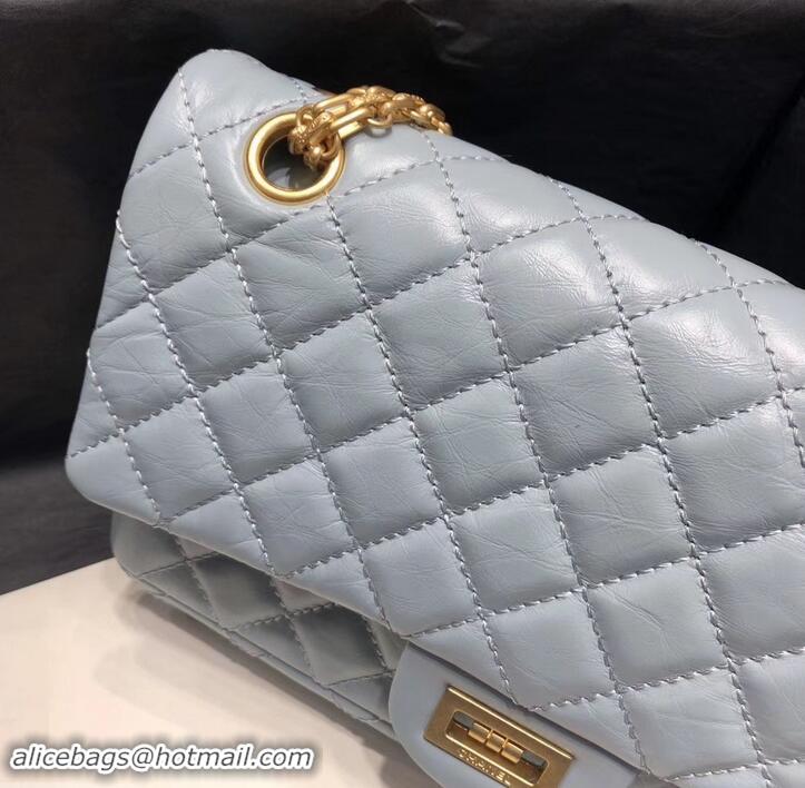 New Design Chanel Original Quality 2.55 Reissue Size 227 Bag azure with gold hardware 602511