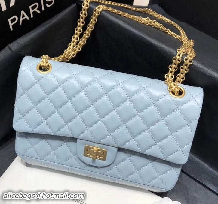 New Design Chanel Original Quality 2.55 Reissue Size 227 Bag azure with gold hardware 602511