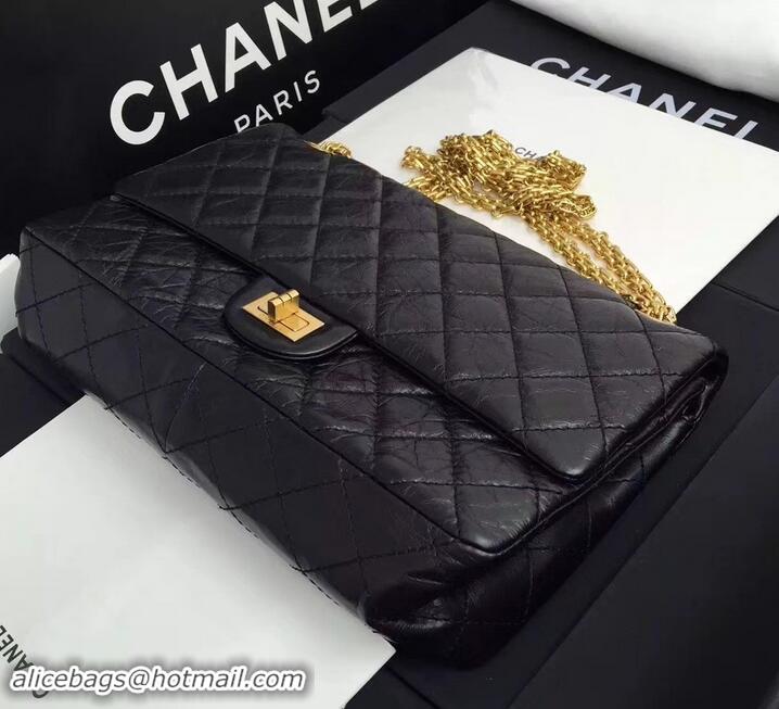 Affordable Price Chanel Original Quality 2.55 Reissue Size 227 calfskin Bag Black with gold hardware 602512