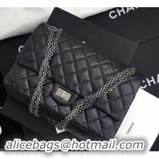 Good Product Chanel Original Quality 2.55 Reissue Size 227 calfskin Bag Black with silver hardware 602512