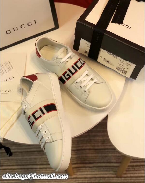 Pretty Style Gucci Ace Sneakers with Gucci Stripe 525269 White