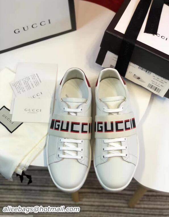 Pretty Style Gucci Ace Sneakers with Gucci Stripe 525269 White