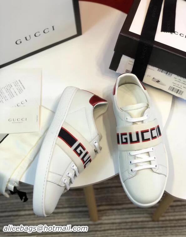 Pretty Style Gucci Ace Sneakers with Gucci Stripe 525269 White