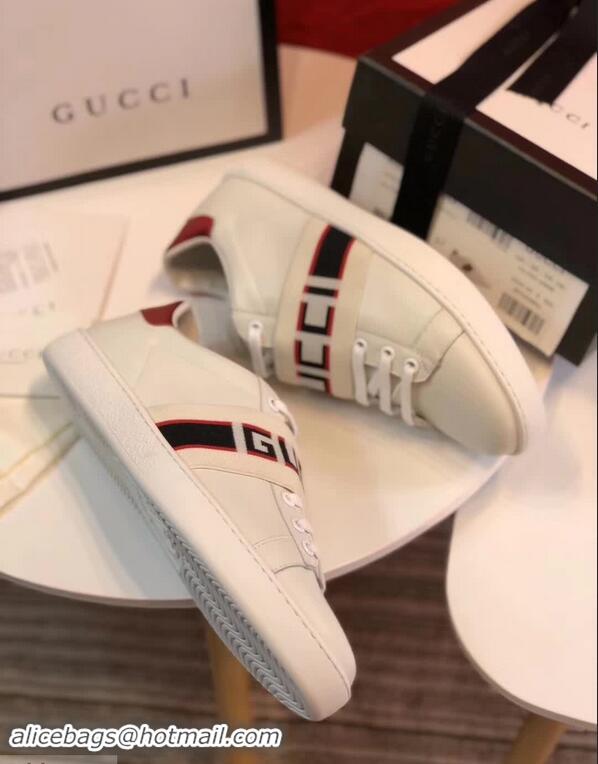 Pretty Style Gucci Ace Sneakers with Gucci Stripe 525269 White