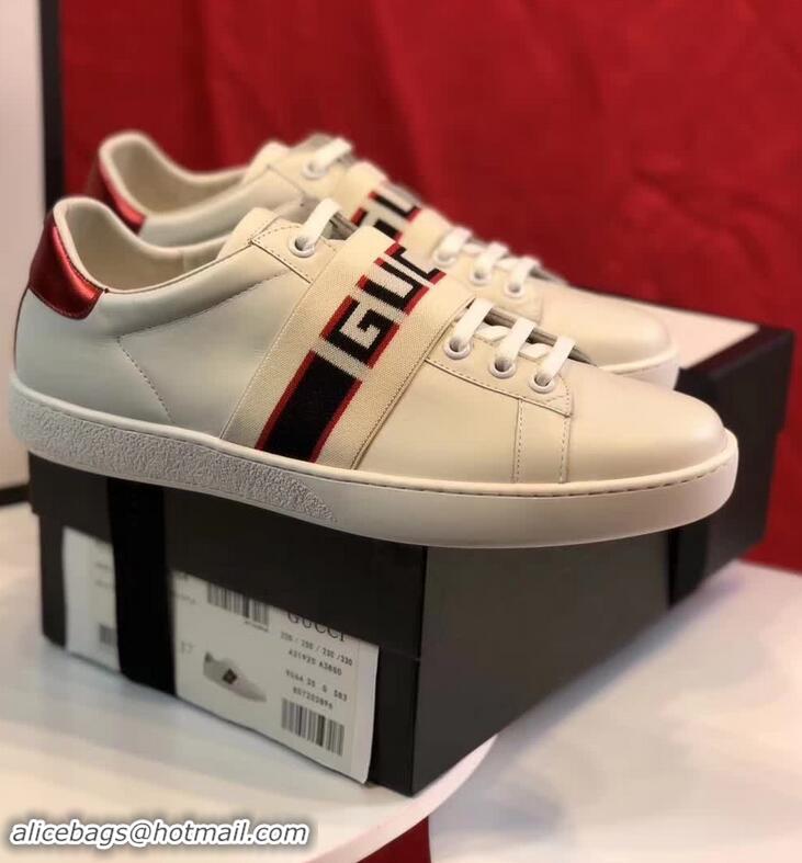 Pretty Style Gucci Ace Sneakers with Gucci Stripe 525269 White