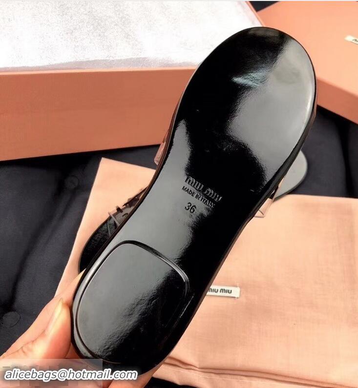 Chic Reproduction Miu Miu Stars PVC Slides MM9326 Black 2019